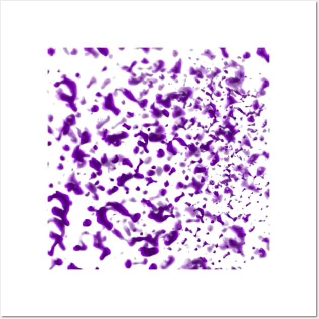 Paint Spatter Purple Wall Art by BlakCircleGirl